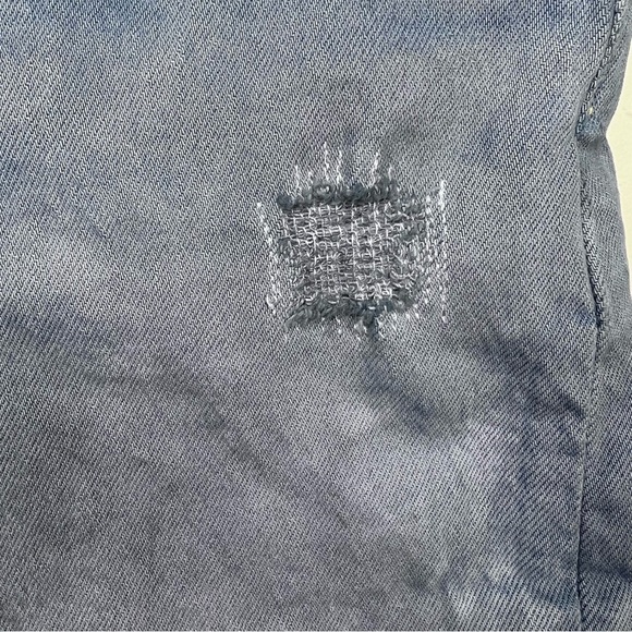 Levi's 501 Denim Cut off Jean Shorts Raw Hem Button Fly Size 26 - Picture 4 of 14